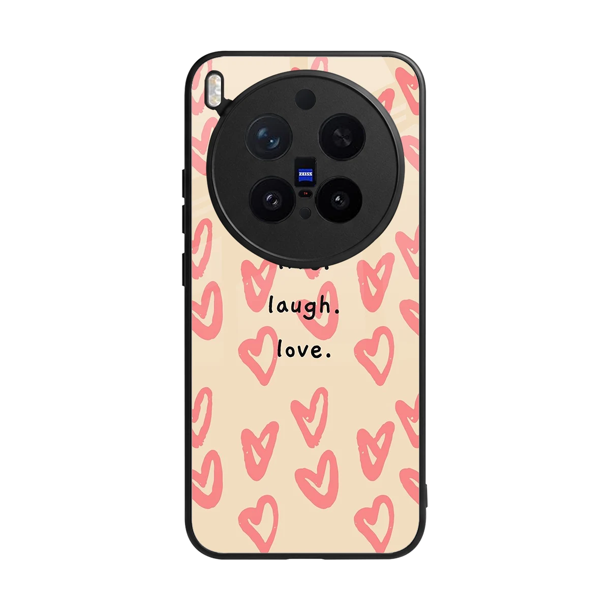 Heart Flow back phone cover | glass case for vivo x300 pro