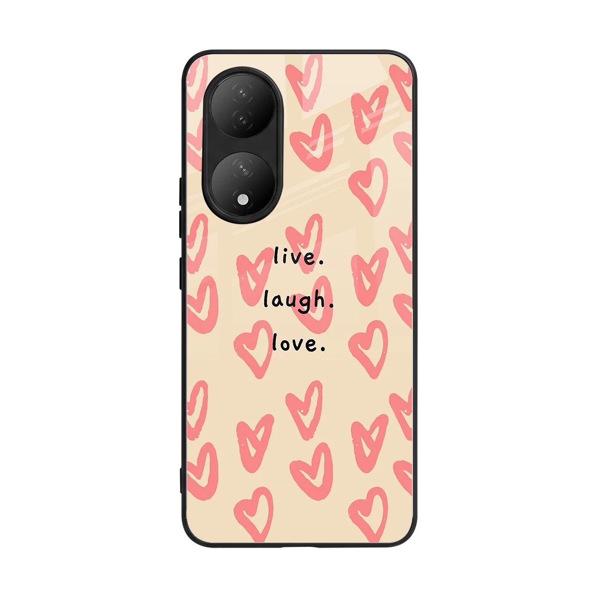 Heart Flow back phone cover | glass case for Vivo-y100