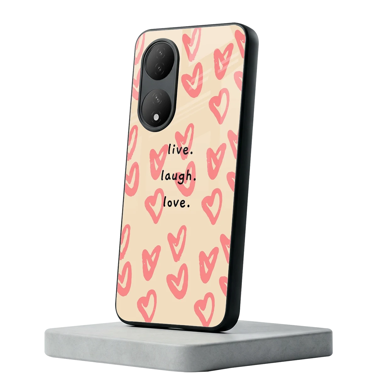 Heart Flow Vivo-y100 mobile cover | shockproof glass phone case