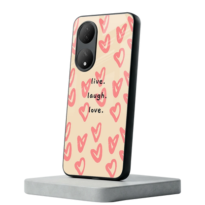 Heart Flow Vivo-y100 mobile cover | shockproof glass phone case