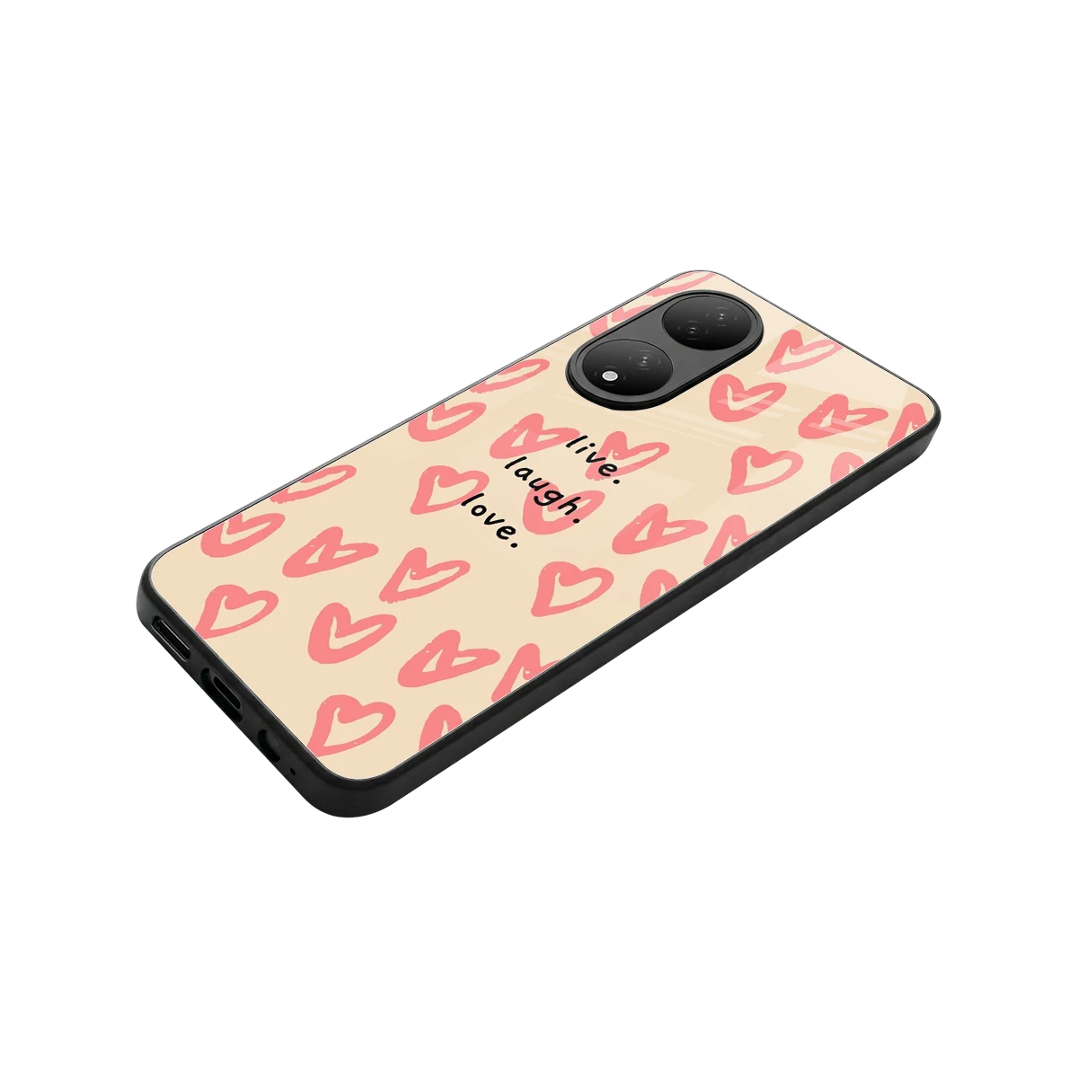 Heart Flow stylish phone case for Vivo-y100 | glossy glass and slim fit