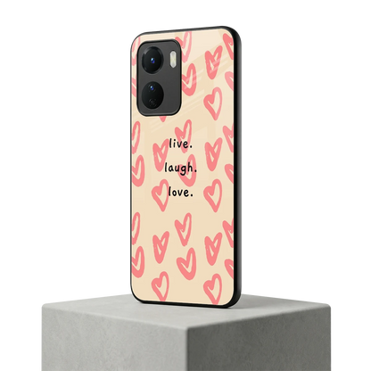 Heart Flow vivo y16 mobile cover | shockproof glass phone case