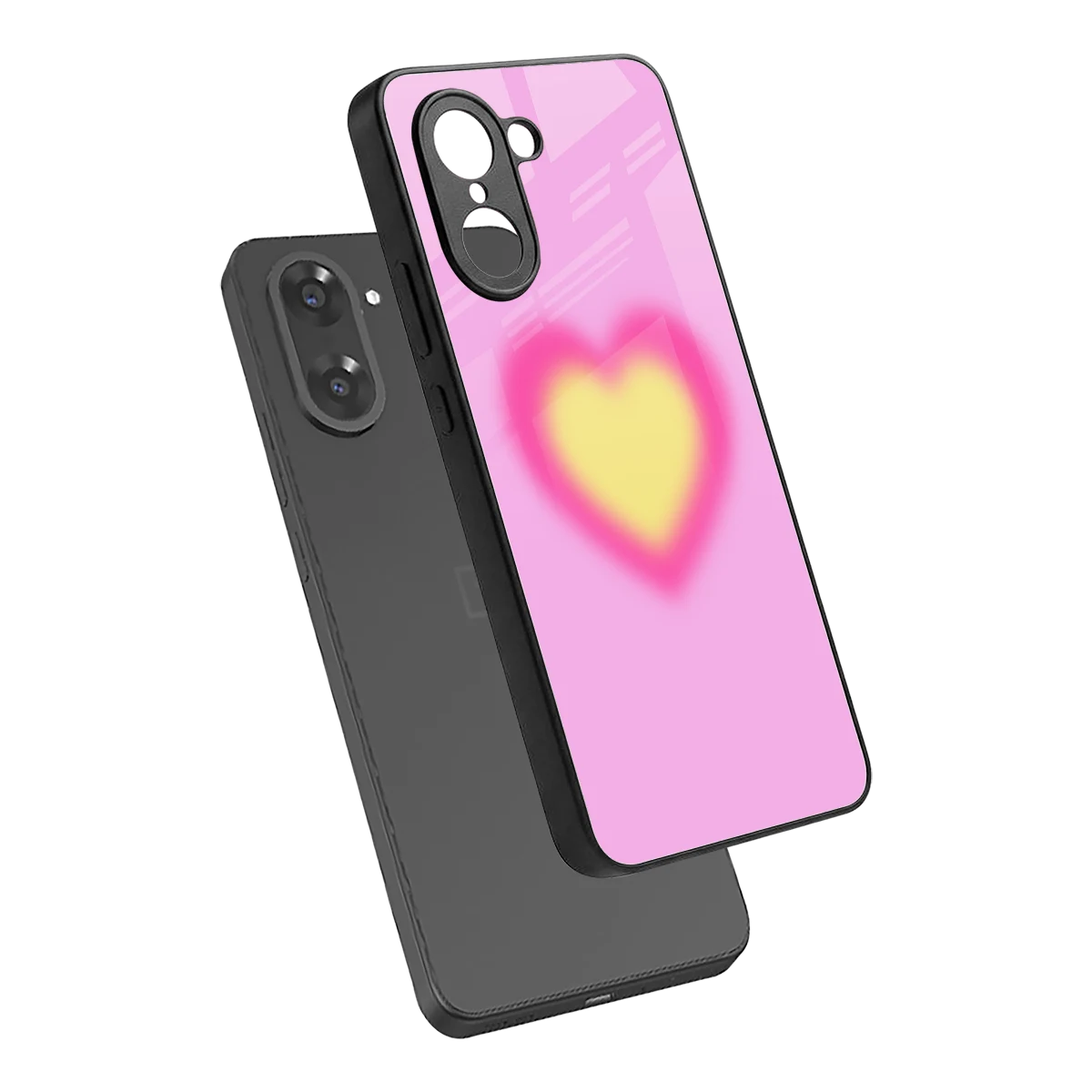 Heart Spectrum sleek oneplus nord ce5 5g cover with tempered glass back and TPU edges