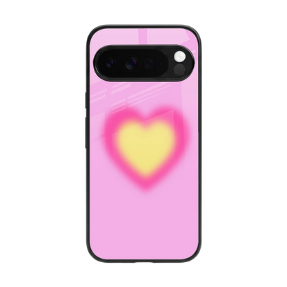 Heart Spectrum back phone cover | glass case for google pixel 10 pro xl