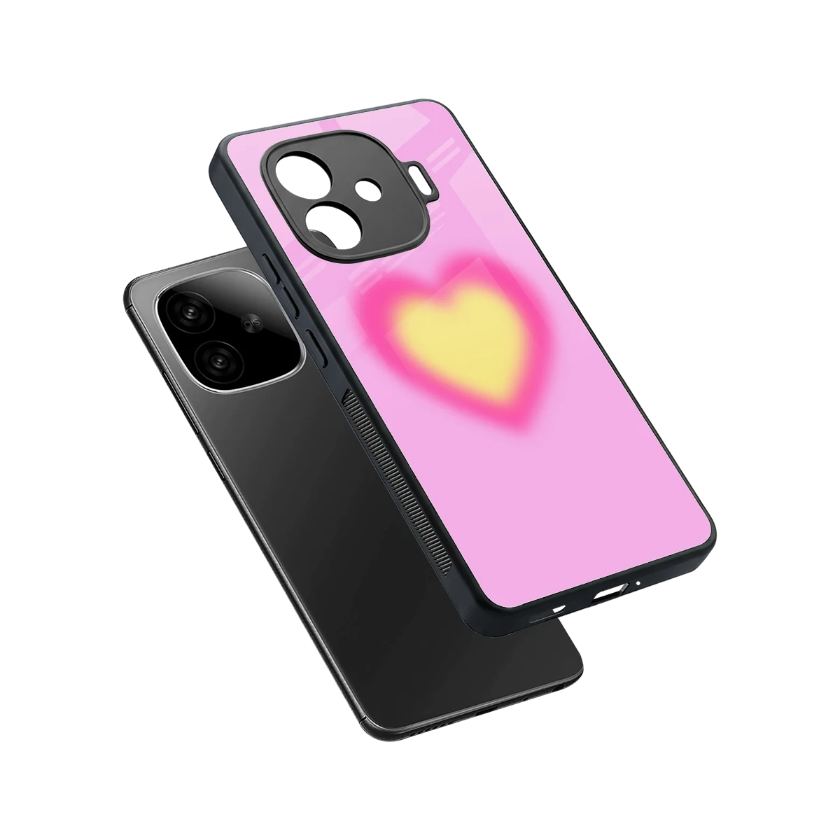 Heart Spectrum sleek iqoo neo 10r 5g cover with tempered glass back and TPU edges