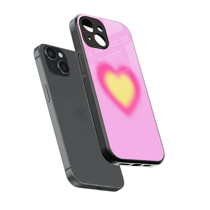 Heart Spectrum sleek iphone 13 cover with tempered glass back and TPU edges