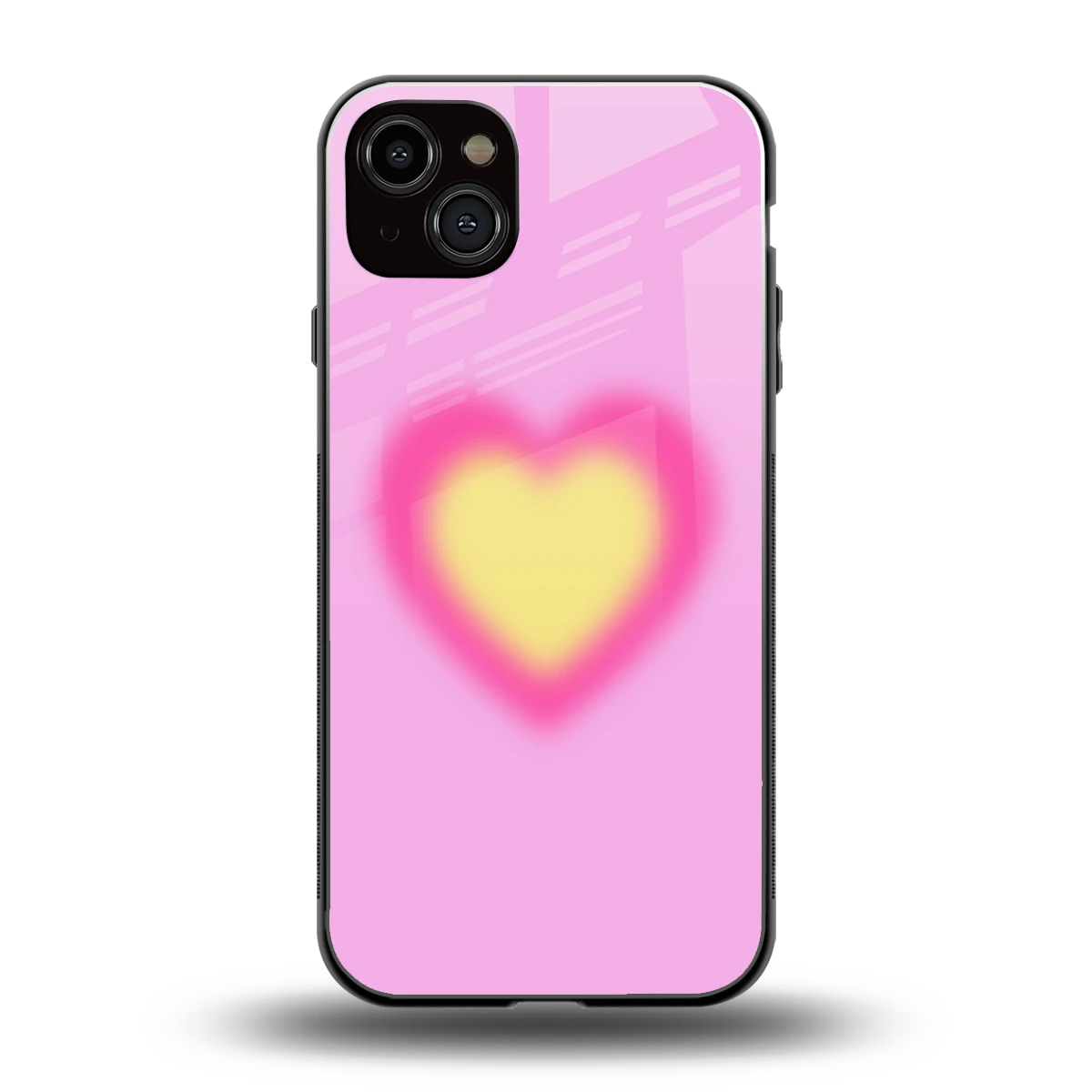 Heart Spectrum back phone cover | glass case for iphone 15 plus