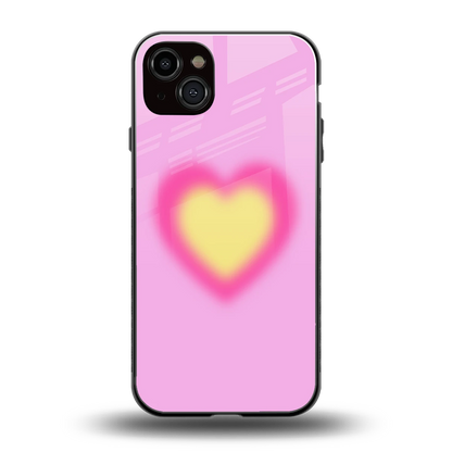 Heart Spectrum back phone cover | glass case for iphone 15 plus