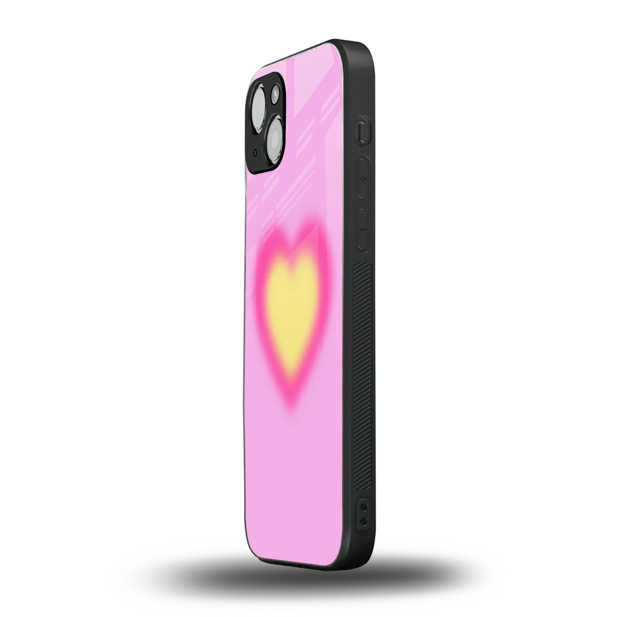 Heart Spectrum iphone 15 plus mobile cover | shockproof glass phone case
