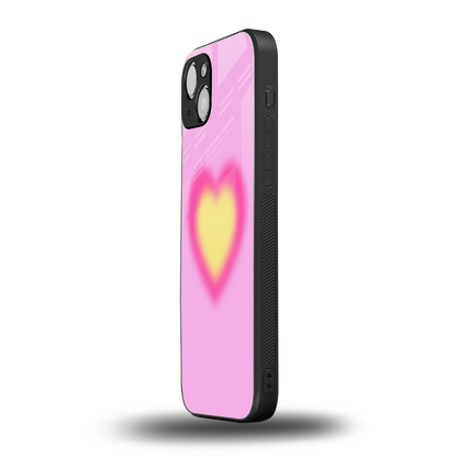 Heart Spectrum iphone 15 plus mobile cover | shockproof glass phone case