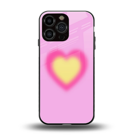 Heart Spectrum back phone cover | glass case for iphone 15 pro max