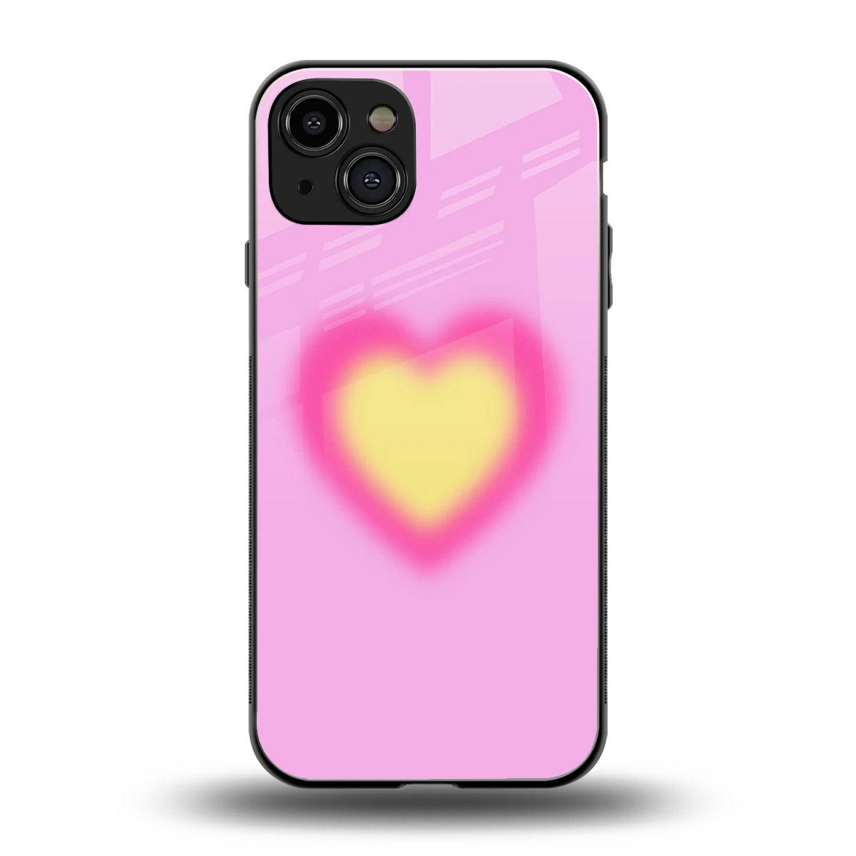 Heart Spectrum back phone cover | glass case for iphone 15