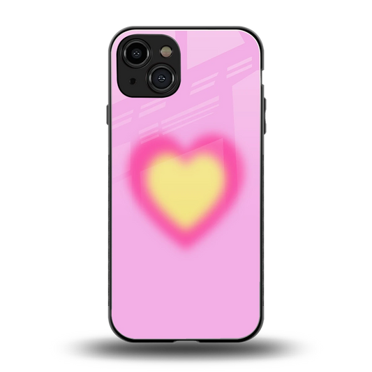 Heart Spectrum back phone cover | glass case for iphone 15