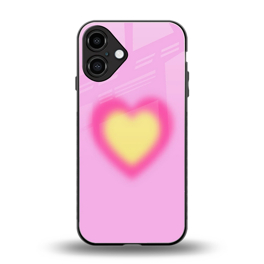 Heart Spectrum back phone cover | glass case for iphone 16 plus