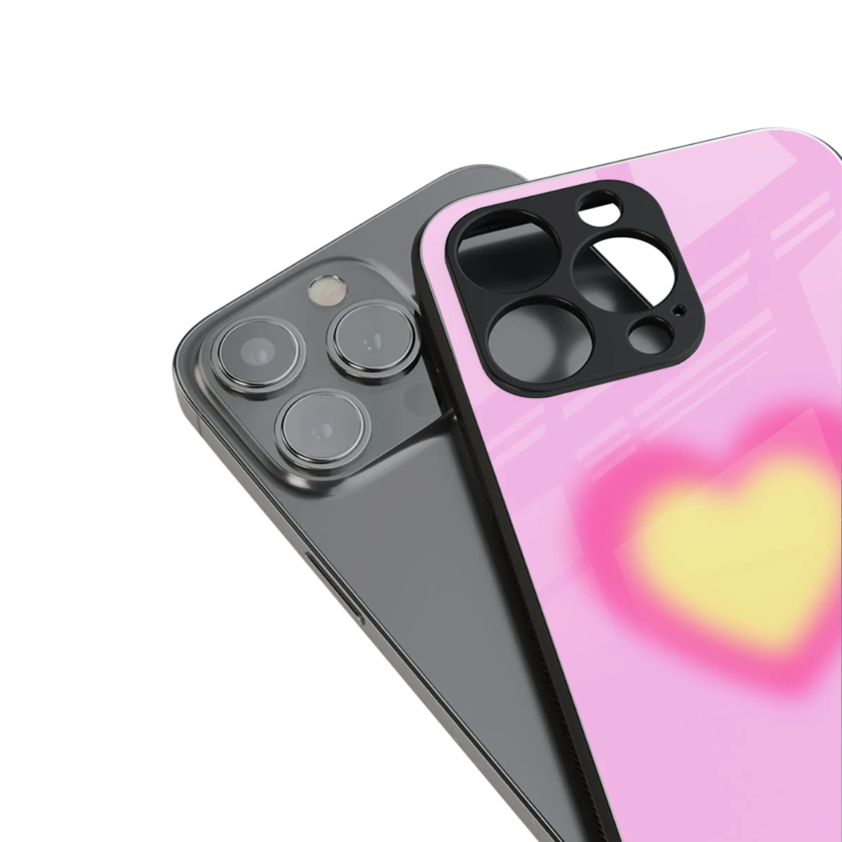 Heart Spectrum stylish phone case for iphone 13 | glossy glass and slim fit