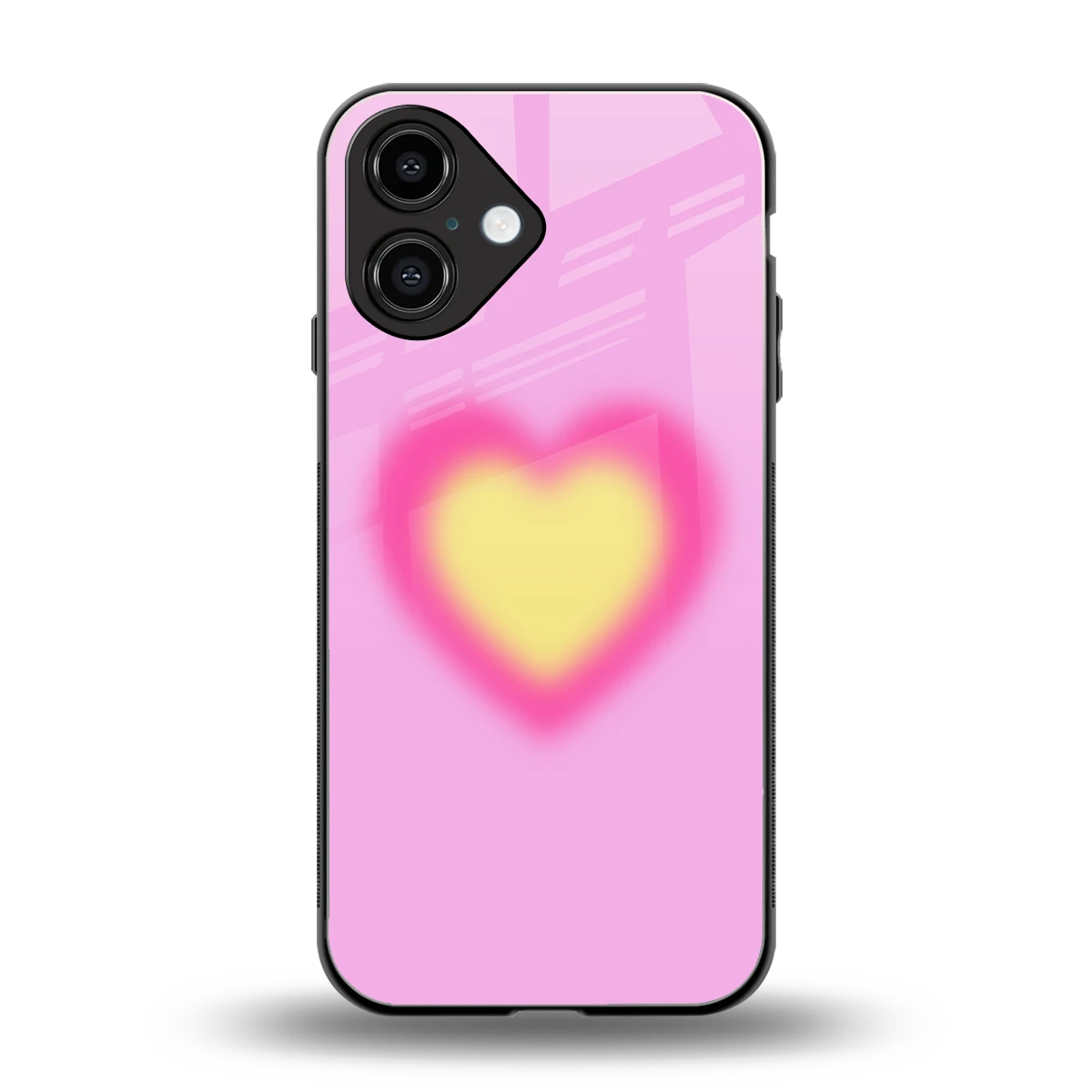 Heart Spectrum back phone cover | glass case for iphone 16