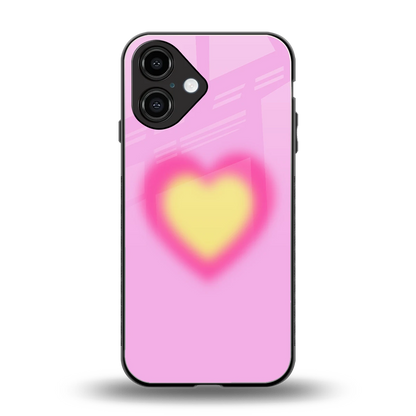 Heart Spectrum back phone cover | glass case for iphone 16