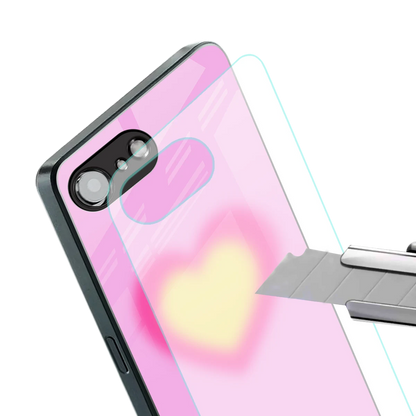 Heart Spectrum stylish phone case for iphone 16e | glossy glass and slim fit