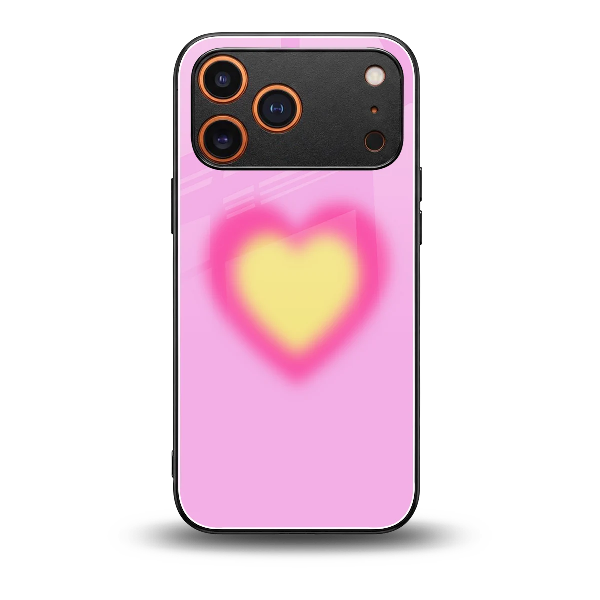 Heart Spectrum back phone cover | glass case for iphone 17 pro max
