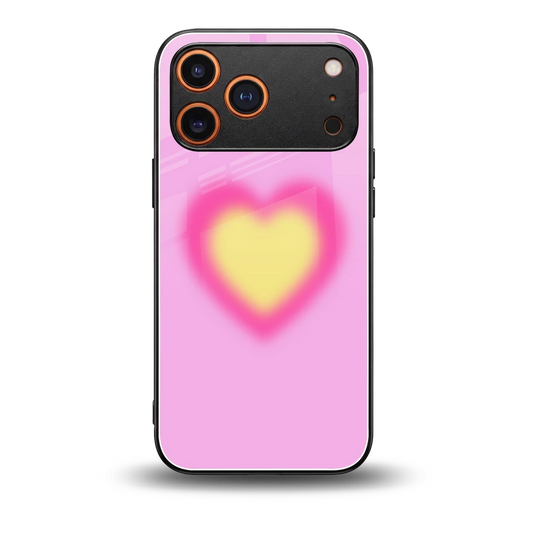 Heart Spectrum back phone cover | glass case for iphone 17 pro max