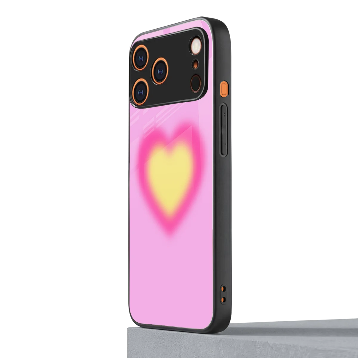 Heart Spectrum iphone 17 pro max mobile cover | shockproof glass phone case