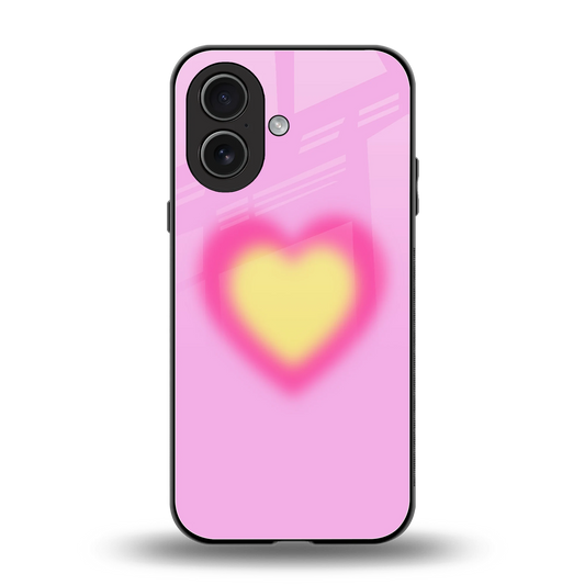 Heart Spectrum back phone cover | glass case for iphone 17