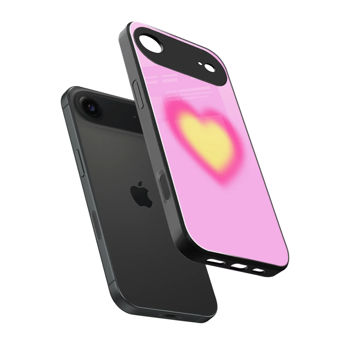 Heart Spectrum sleek iphone air cover with tempered glass back and TPU edges