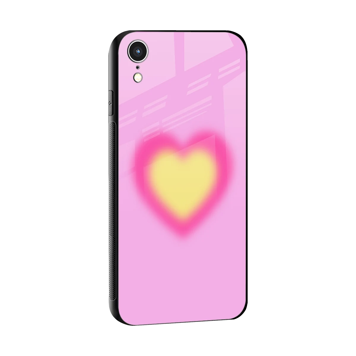 Heart Spectrum sleek iphone xr cover with tempered glass back and TPU edges