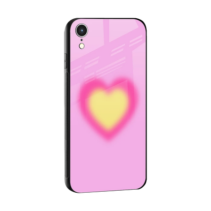 Heart Spectrum sleek iphone xr cover with tempered glass back and TPU edges