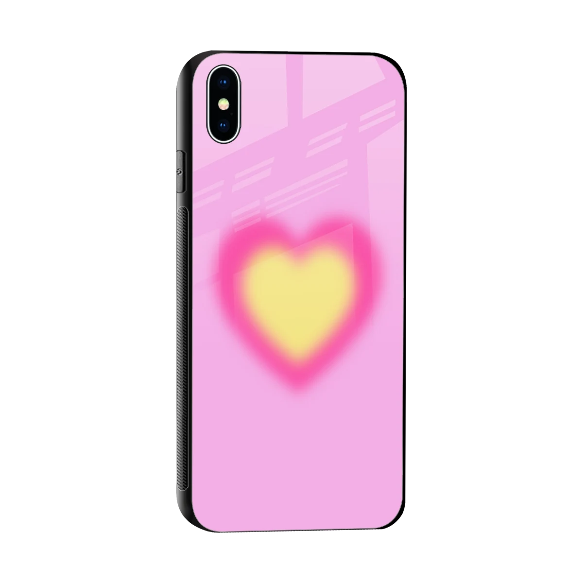 Heart Spectrum sleek iphone xs max cover with tempered glass back and TPU edges