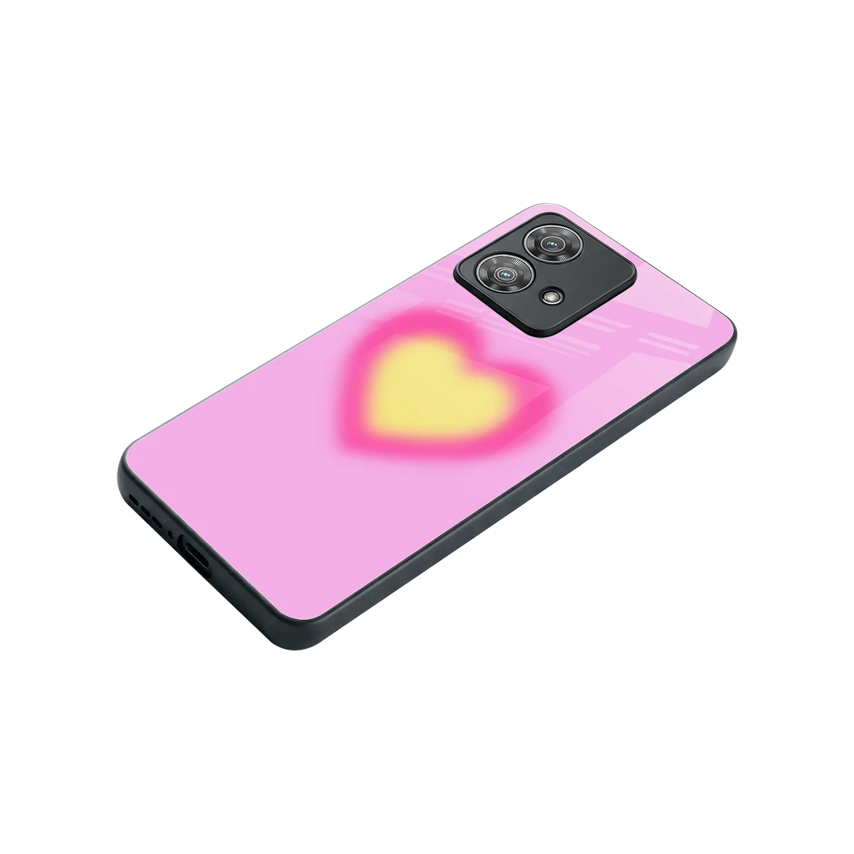 Heart Spectrum stylish phone case for motorola edge 40 neo 5g | glossy glass and slim fit