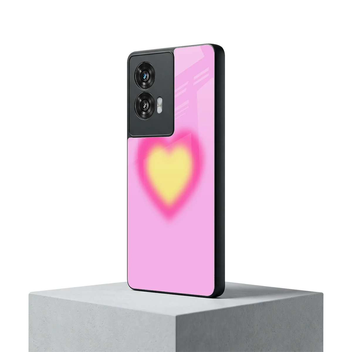 Heart Spectrum motorola edge 50 fusion mobile cover | shockproof glass phone case
