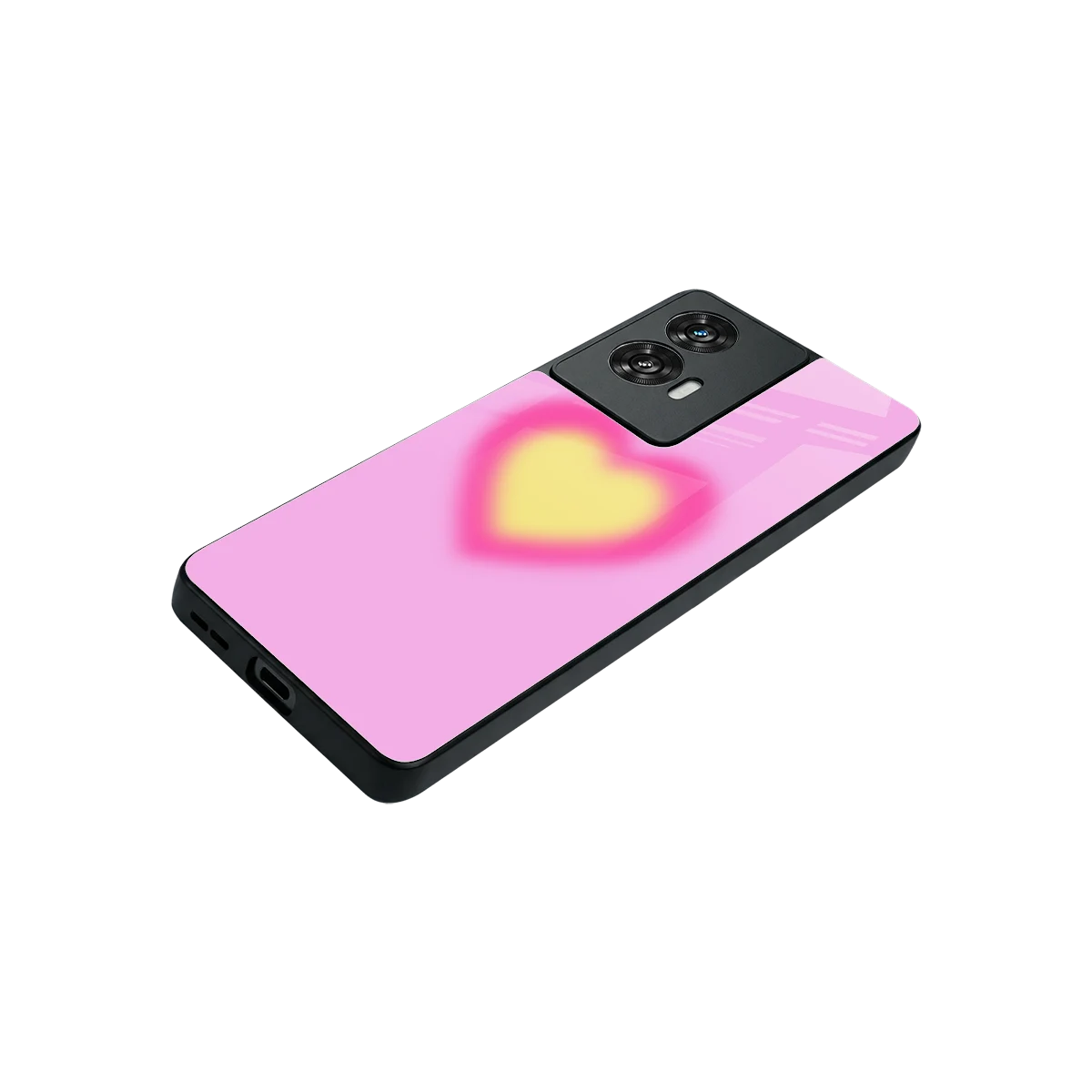 Heart Spectrum stylish phone case for motorola edge 50 fusion | glossy glass and slim fit