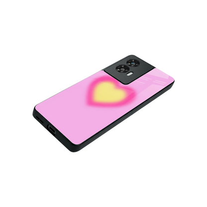 Heart Spectrum stylish phone case for motorola edge 50 fusion | glossy glass and slim fit