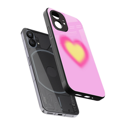 Heart Spectrum sleek nothing phone 1 cover with tempered glass back and TPU edges