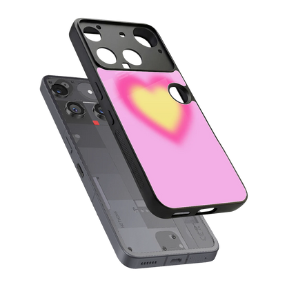 Heart Spectrum sleek nothing phone 3 cover with tempered glass back and TPU edges