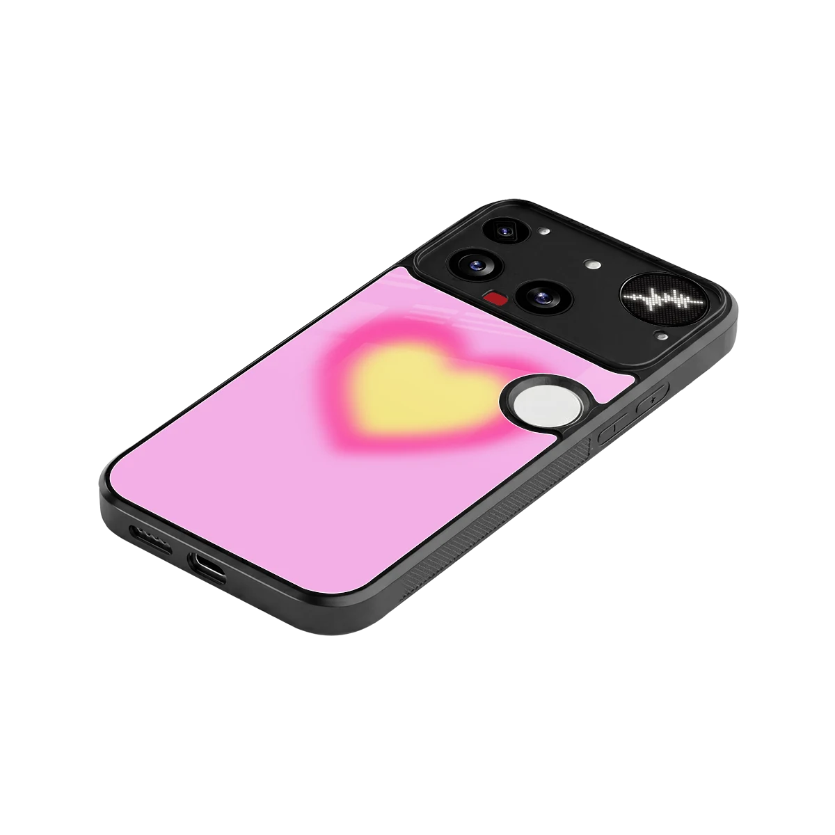 Heart Spectrum stylish phone case for nothing phone 3 | glossy glass and slim fit