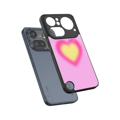 Heart Spectrum sleek nothing phone 4a pro cover with tempered glass back and TPU edges