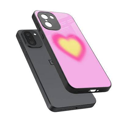 Heart Spectrum sleek oneplus 15r cover with tempered glass back and TPU edges