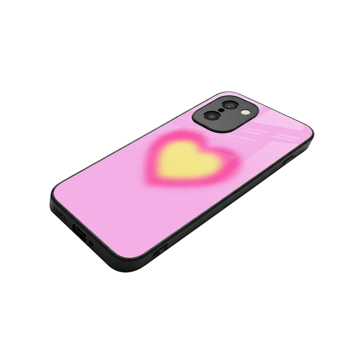 Heart Spectrum stylish phone case for oneplus 15r | glossy glass and slim fit