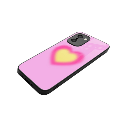 Heart Spectrum stylish phone case for oneplus 15r | glossy glass and slim fit