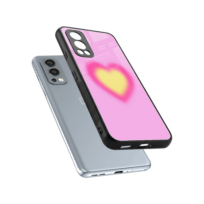 Heart Spectrum sleek oneplus nord 2 cover with tempered glass back and TPU edges
