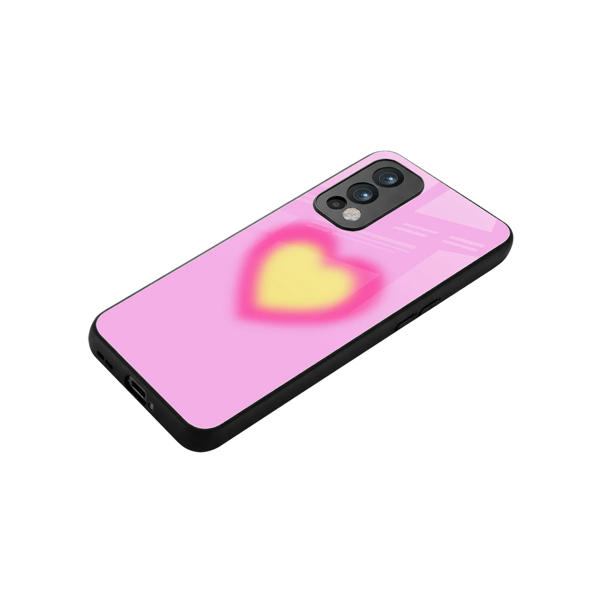 Heart Spectrum stylish phone case for oneplus nord 2 | glossy glass and slim fit