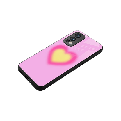 Heart Spectrum stylish phone case for oneplus nord 2 | glossy glass and slim fit