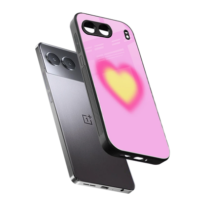 Heart Spectrum sleek oneplus nord 4 cover with tempered glass back and TPU edges