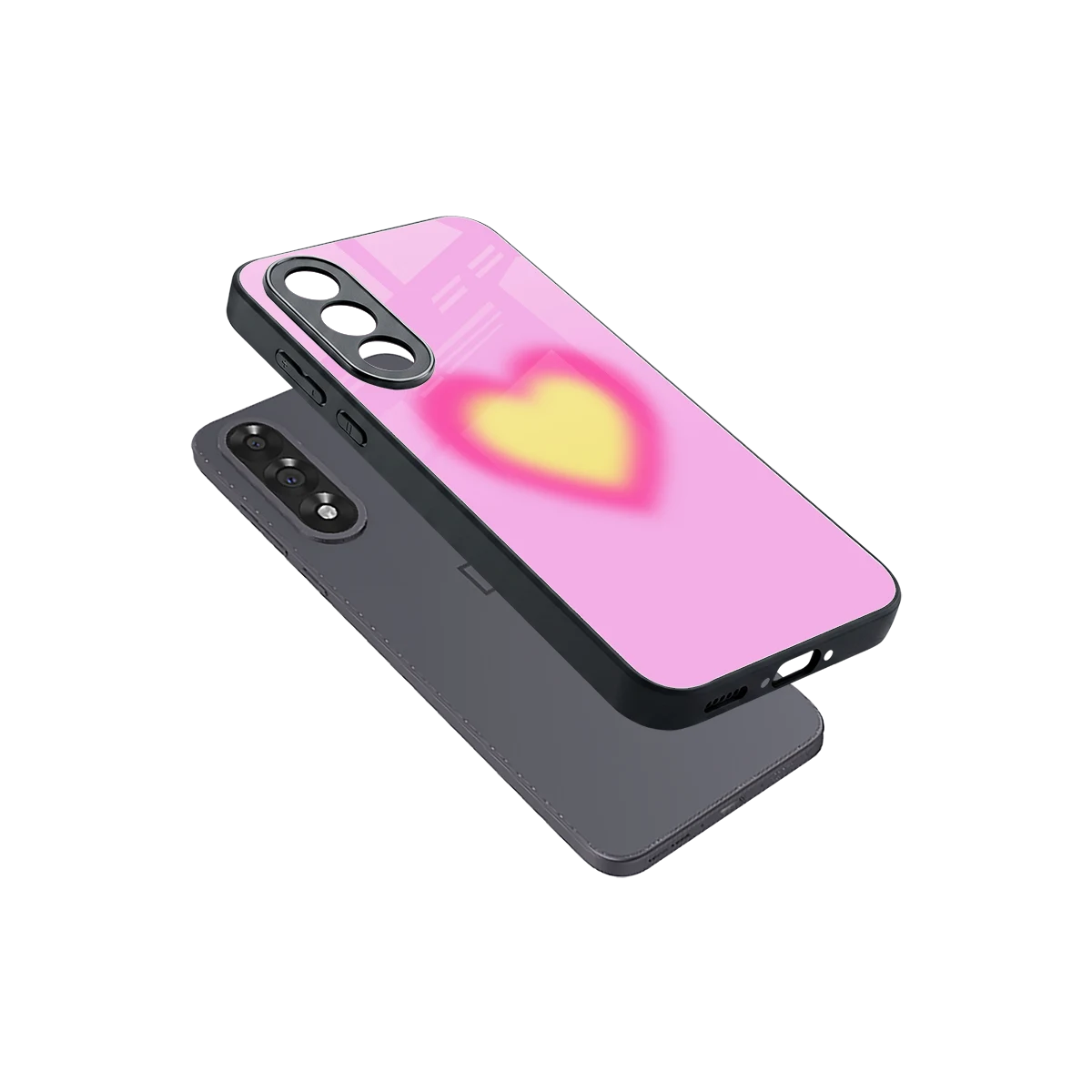 Heart Spectrum sleek oneplus nord 5 cover with tempered glass back and TPU edges