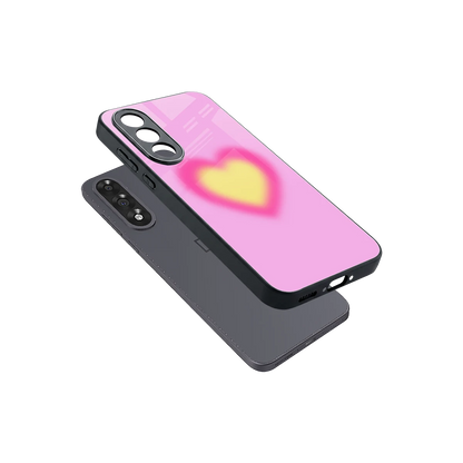 Heart Spectrum sleek oneplus nord 5 cover with tempered glass back and TPU edges