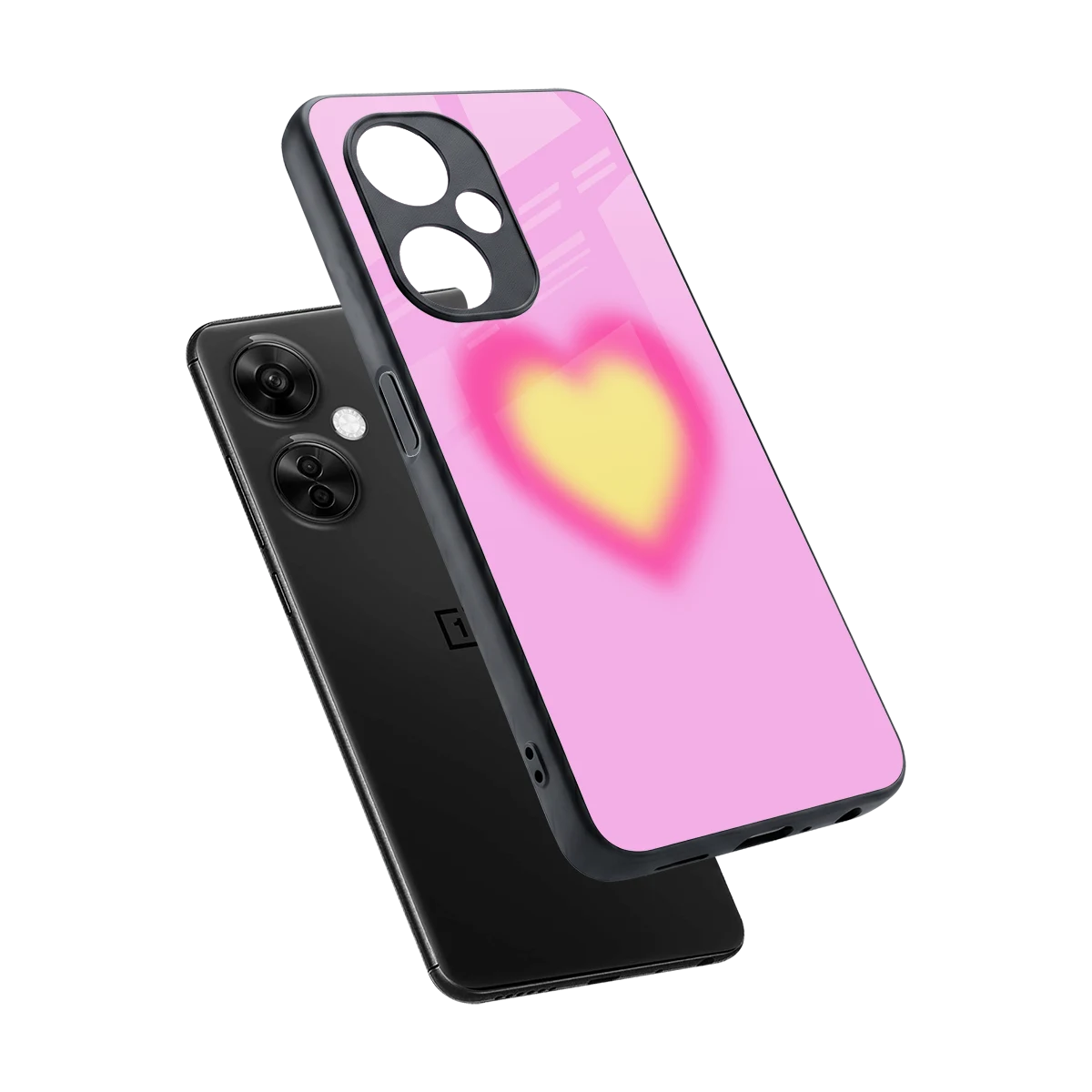 Heart Spectrum sleek oneplus nord ce 3 lite cover with tempered glass back and TPU edges