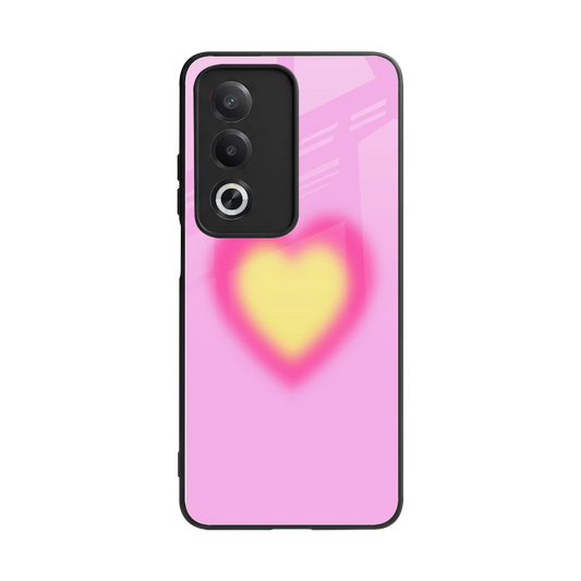 Heart Spectrum back phone cover | glass case for oppo a3 pro