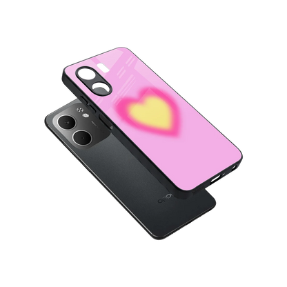 Heart Spectrum sleek oppo a5x 5g cover with tempered glass back and TPU edges